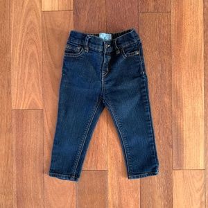 Baby Gap Girls Dark Wash Skinny Fit Jeans 12 to 18 Months